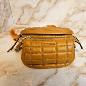 Michael Kors Slater Leather Sling Pack Chain Messenger, NWT